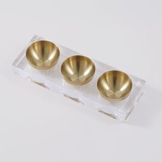 Luster Collection Dallaty Acrylic Nuts Bowl