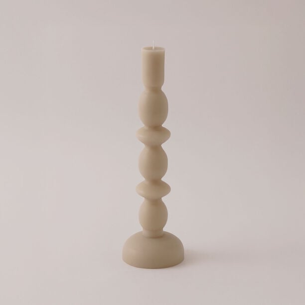 Homez Soya Wax Fade Candle, Beige 9*29Cm image number 1