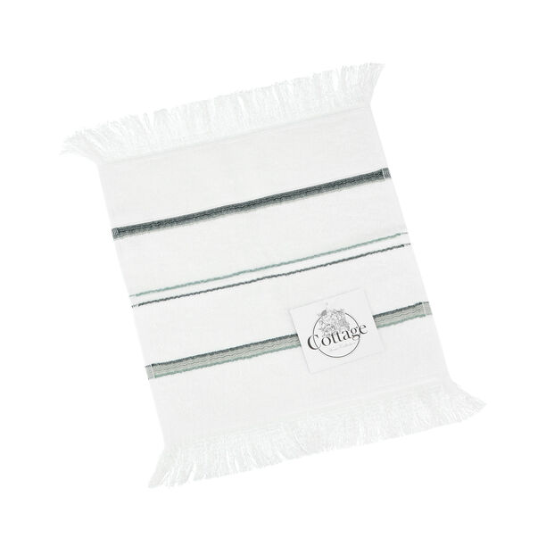 Face Towel Stripe White image number 0