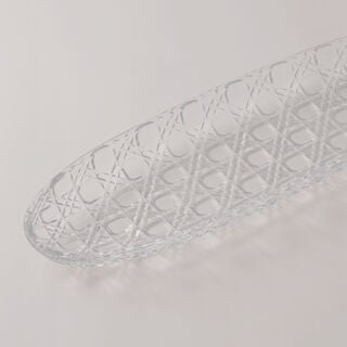 La Mesa medium glass serving platter 50.5*15.7*3.5 cm