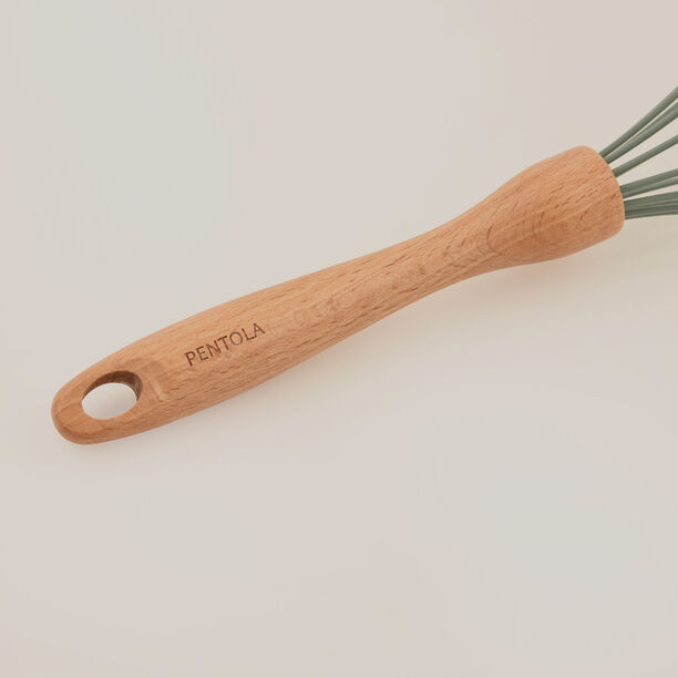Pentola silicone egg whisk with beechwood handle 11" image number 3