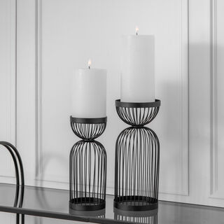Wired metal candle holder 13*13*31.5cm