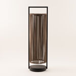 Homez metal stucco lantern 18*16.5*60cm, black and brown image number 0