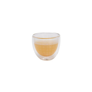 Dallaty white porcelain and glass Tea and coffee cups set 18 pcs