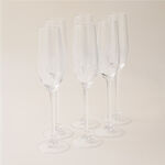 La Mesa 6 pcs stem glass striped 5.5*5.5*27 cm image number 0