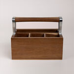 Alberto wooden cutlery holder 26*16*20 cm image number 1
