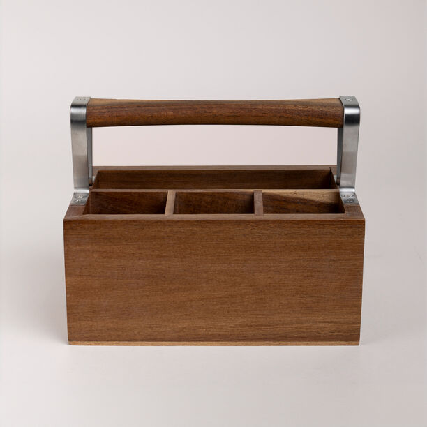 Alberto wooden cutlery holder 26*16*20 cm image number 1