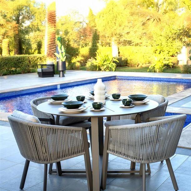 Homez Aluminum Memphis Dinning Set Of 5Pcs image number 0