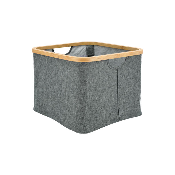 Fabric Bamboo Storage Box Organizer image number 1