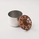 Pearl Collection Oud Burner Storage With Lid, Silver, 11*11*11.5 cm image number 1