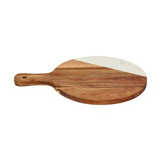 Wooden With Marble Cutting \ Serving Board