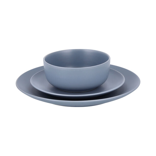 La Mesa blue stoneware 18 pc Dinner set image number 1