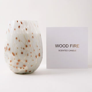 Homez large jar candle with gift box 15*22.5cm, white