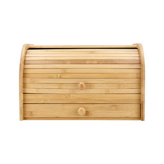 Alberto bamboo bread bin with cutting board 38.5*27.5*24 cm