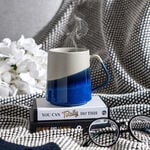 Porcelain mug shiny navy blue image number 3