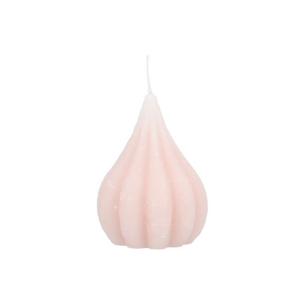 Pear Shape Candle Rustic Pink 7.5*10 cm image number 1