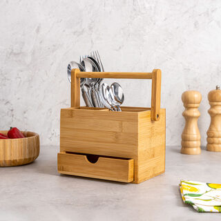 Bamboo Utensils Box 19.6*12.3*21cm
