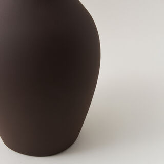 Homez Clay Stone Vase 19*19*39Cm, Brown