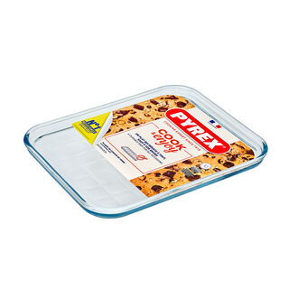 Pyrex Clear Glass Multipurpose Cooking Sheet, 32 Cm