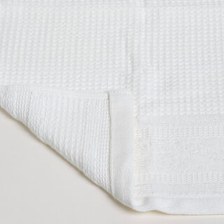 Ambra waffle jacquard/cotton face towel, whtie, 30*50 cm