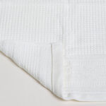 Ambra waffle jacquard/cotton face towel, whtie, 30*50 cm image number 1