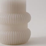 Homez Candle Vase Shape 8.5*11Cm Soy Wax, Beige image number 3
