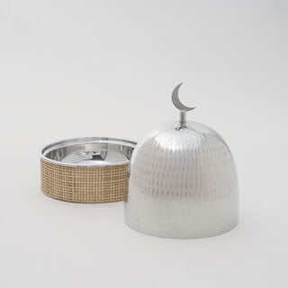 La Mesa Food Serving Pot, Silver 17.5*17.5*25 Cm