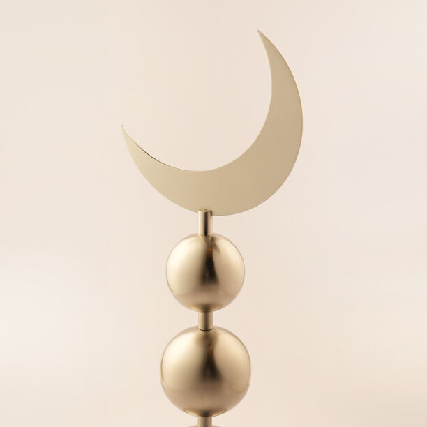 هومز ديكور رمضان معدني بتصميم هلال، أزرق 17*17*46سم image number 2