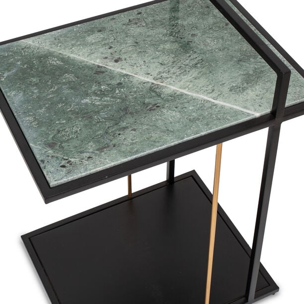 Marble Sofa Side Table Forest Green image number 2
