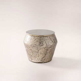 JAR CANDLE GOLD DIA 12.7X HT:11.4 CM