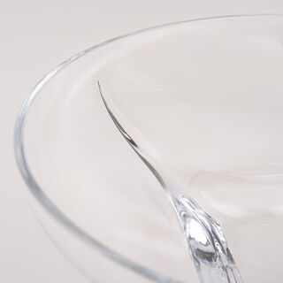 RCR glass serving plate 32.6*22.1*32.6cm