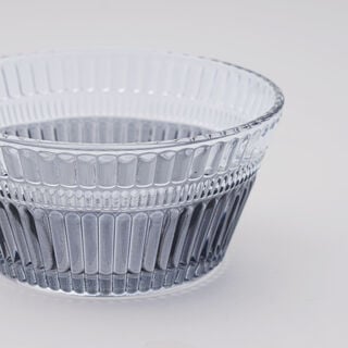 Dallaty Serving Bowl Glass, Grey, 4 Pieces