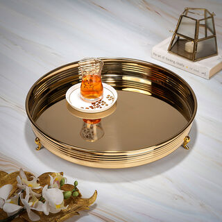 Steel Tray Round Ribbed
