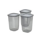 9 Piece Food Container set (350/1200/1750) Gray image number 3