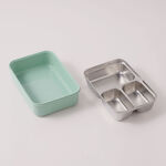 Alberto Plastic Salad Bowl, Green 21.8*18.1*8.4Cm image number 4