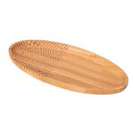 Bamboo Carved Oval Plate 27*12Cm image number 0