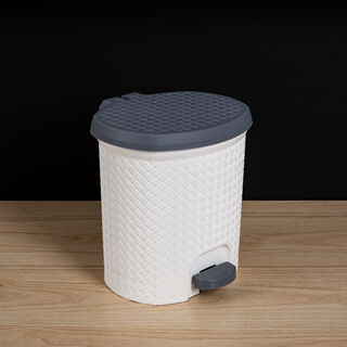 Pedal Bin Woven White 6.5L