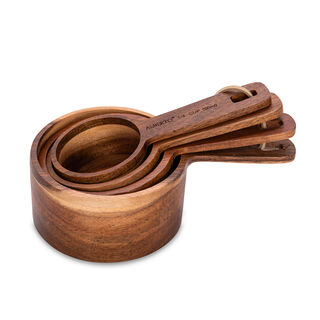 Alberto 4 Pieces Wooden Measuring Spoons 