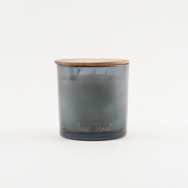 شمعة معطرة في وعاء زجاجي برائحة البنفسج المثلج 650 جرام image number 2