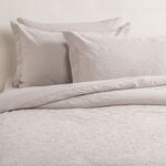 Boutique Blanche microfiber ornament comforter set 6pc light grey 260*240 cm image number 1