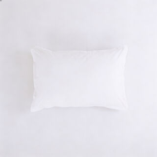 Boutique Blanche Pillow Cover Set 100% Cotton 200Tc Percale King White 90*50 Cm