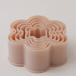 Alberto cookie cutter set 6pcs flower shaped, cream image number 1