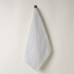 Boutique Blanche jacquard cotton hand towel, beige, 100*50cm image number 0