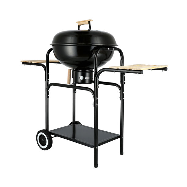 Buy 18" Trolley Kettle Grill In Black Online Nice