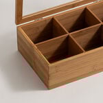 دلتى صندوق شاي من خشب الأكاسيا  21*15.8*10سم image number 3