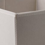 Homez Clothes Organizer Storage Box Polyester, Beige 43*28*25Cm image number 3