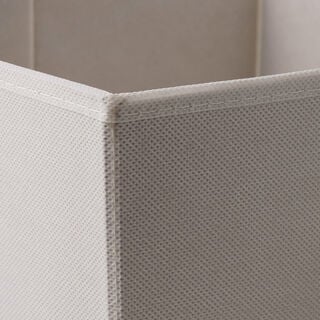 Homez Clothes Organizer Storage Box Polyester, Beige 43*28*25Cm