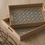 Wooden Tray Set 2 Pieces image number 4