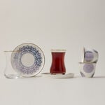 La Mesa Tea And Coffee Set 18 Pieces Blue Metalic Effect image number 0