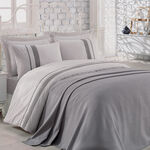 Natural Cotton Summer Bedspread Grey image number 1